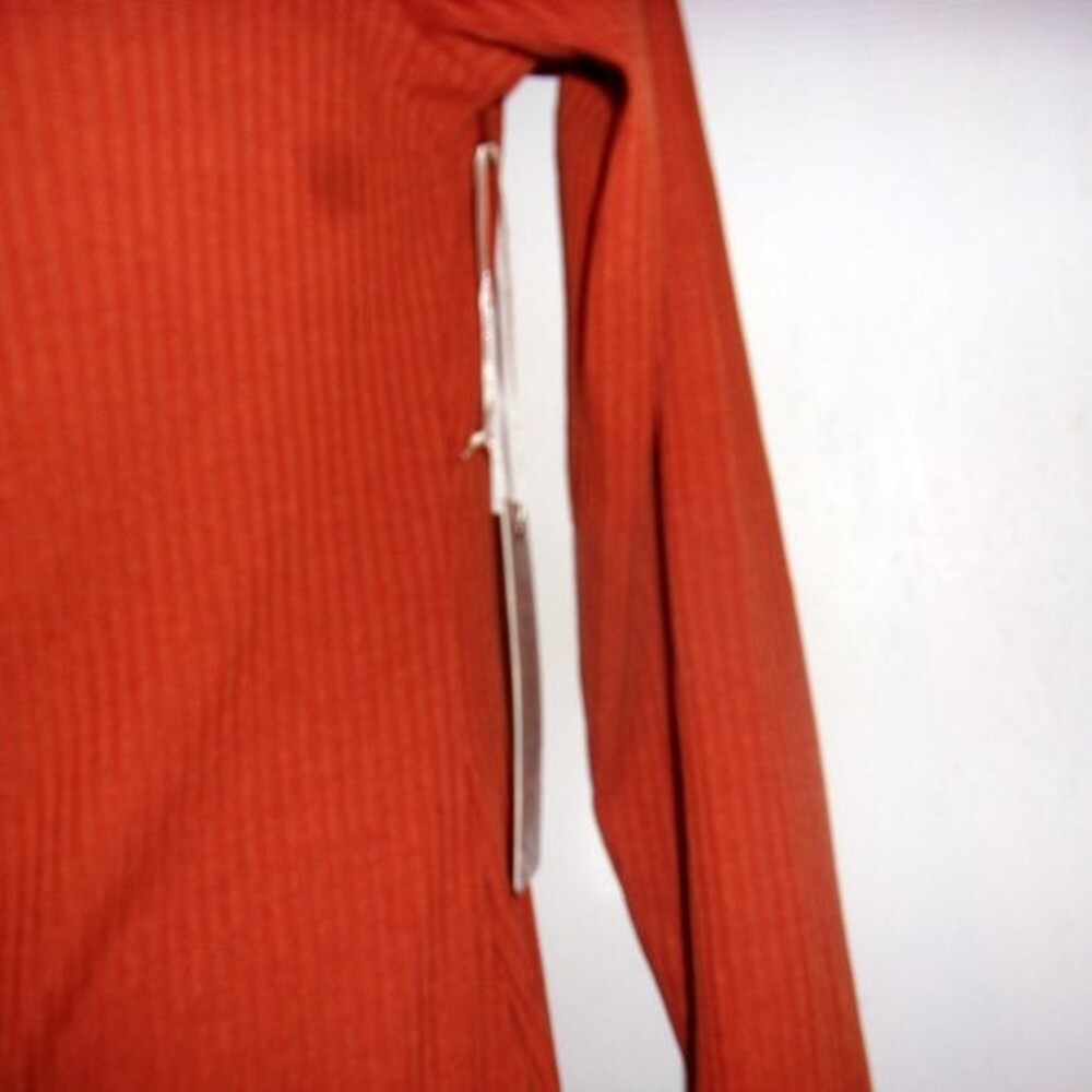 Iris Basic Large Rust Buttonfront Long Sleeved Mi… - image 8